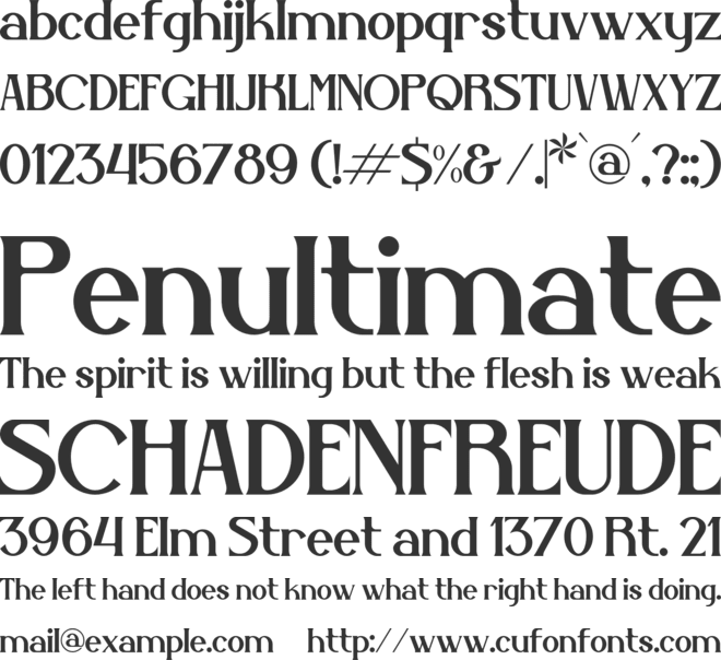 Belisha font preview