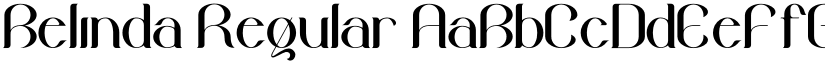 Belinda Regular font