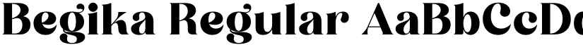 Begika Regular font