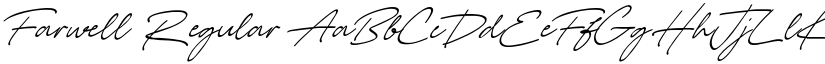 Farwell Regular font