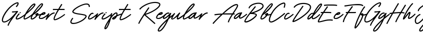 Gilbert Script Regular font