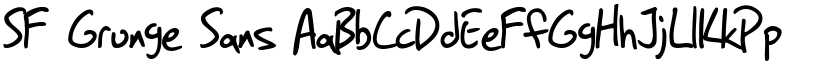 SF Grunge Sans font