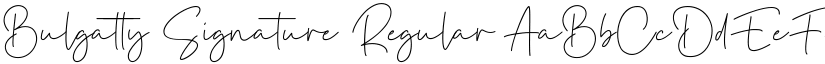 Bulgatty Signature font download