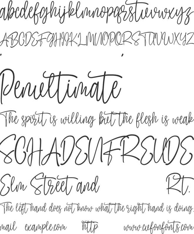 Brittwey font preview