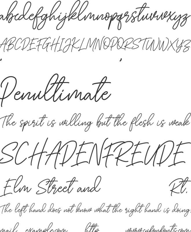 Brittney Westone font preview