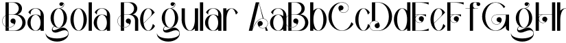 Bagola Regular font