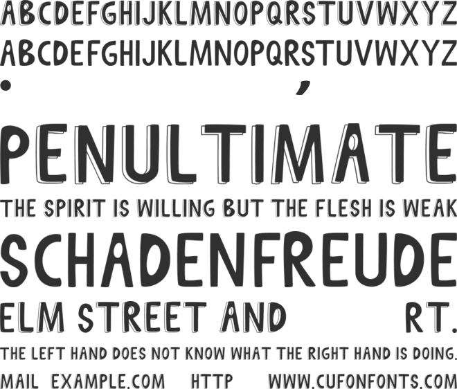 Bee Dee Groovy font preview