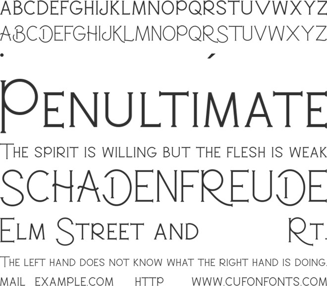 Baround font preview