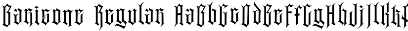 Barisone Regular font