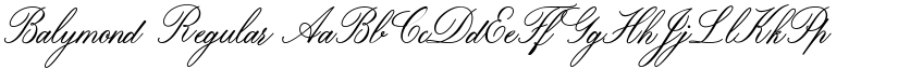 Balymond Regular font