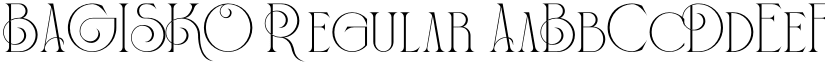 BAGISKO Regular font