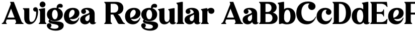 Avigea Regular font
