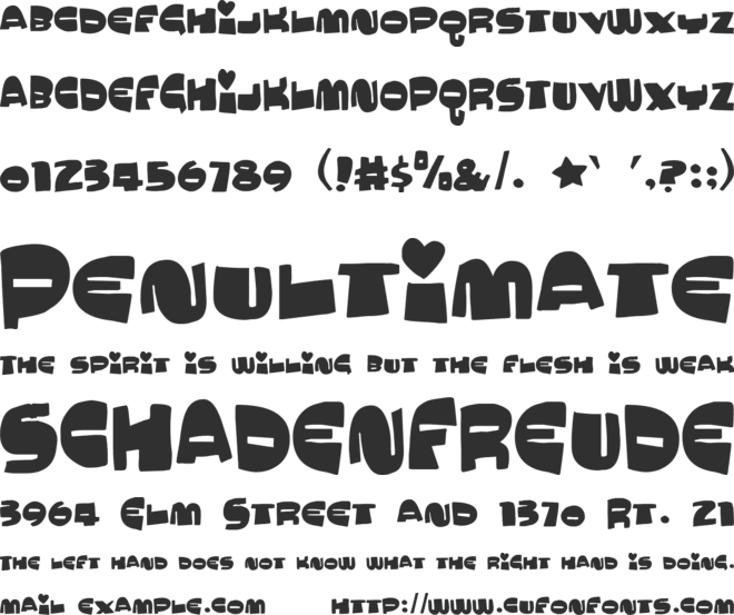 Mucho Macho font preview