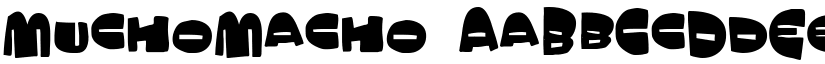 MuchoMacho font