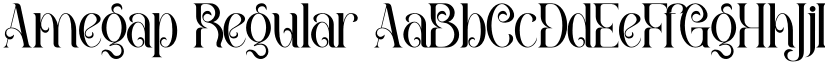 Amegap Regular font