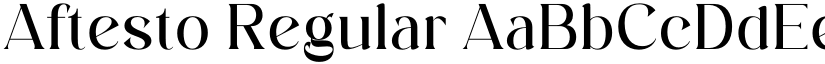 Aftesto Regular font