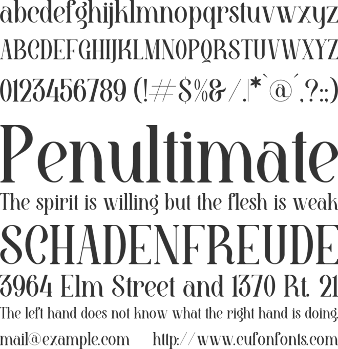 Barjiah font preview