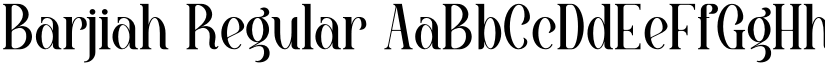 Barjiah Regular font