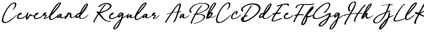 Ceverland Regular font