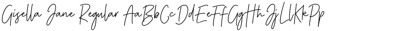 Gisella Jane Regular font