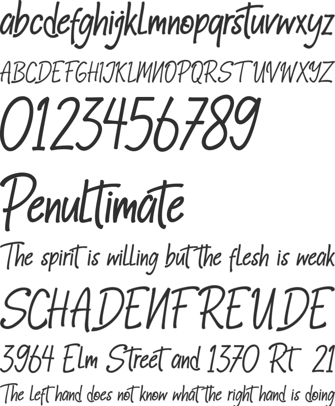 Pickford font preview