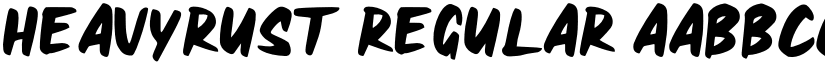HEAVYRUST Regular font