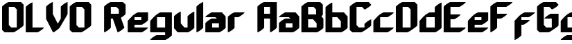 OLVO Regular font