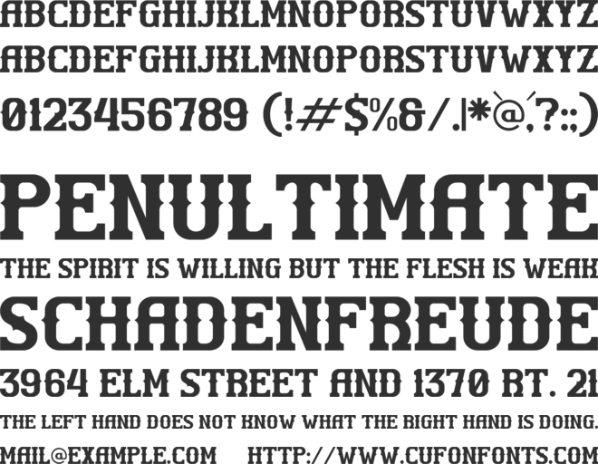 SUBMARINE font preview