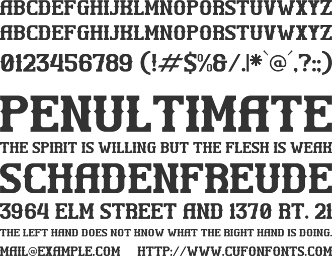 SUBMARINE font preview