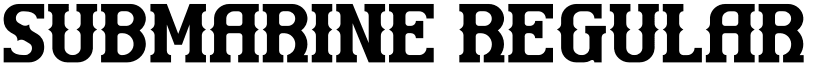 SUBMARINE Regular font