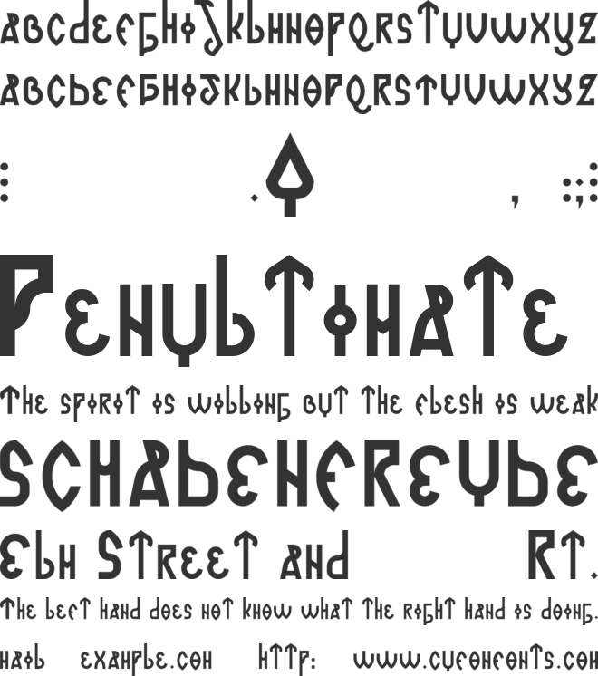 Romanjo font preview