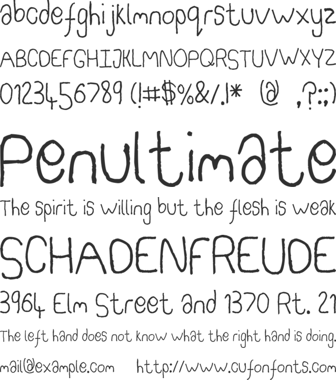 Somebercum Sans Serif font preview