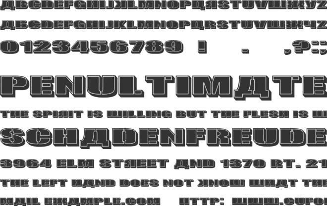 Bad Germans font preview