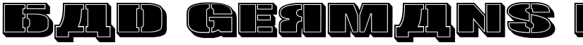 Bad Germans Regular font