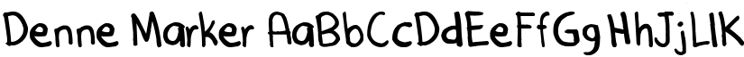 Denne Marker font