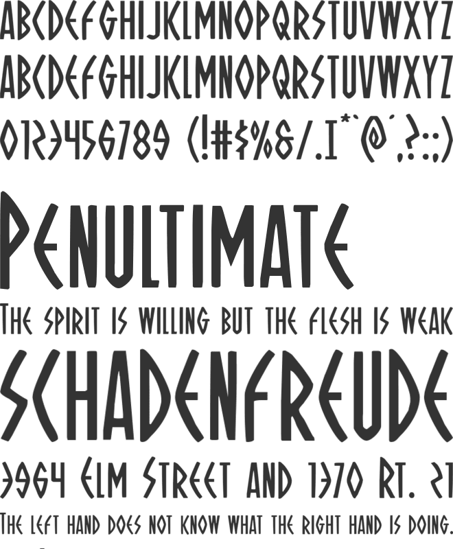 Oh Mighty Isis font preview