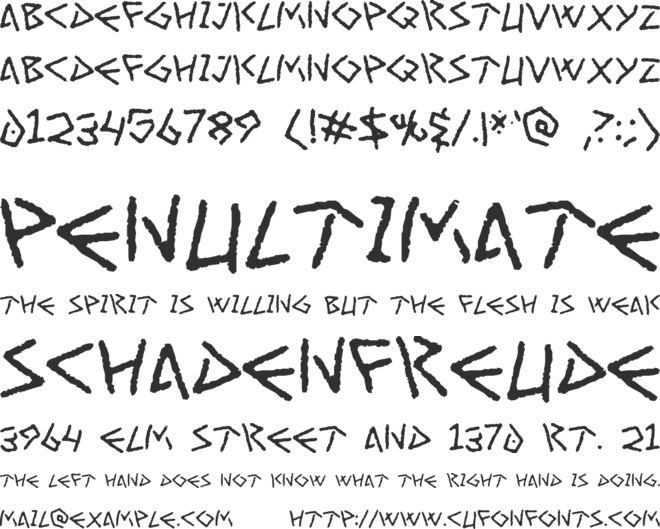 Art Greco font preview