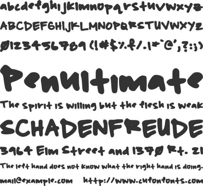 Beasley font preview