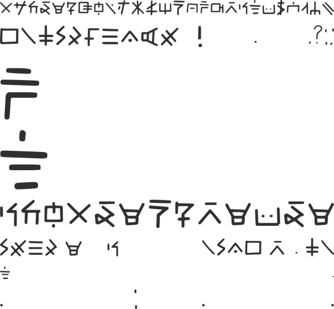 Ninjargon font preview