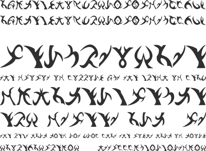Drenn_s_Runes font preview