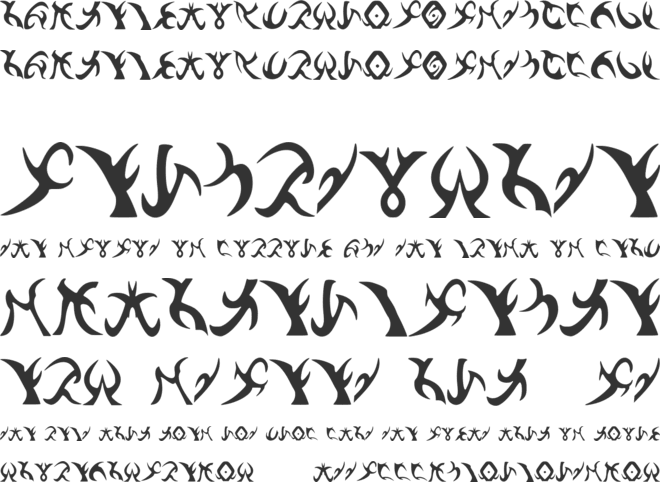 Drenn_s_Runes font preview