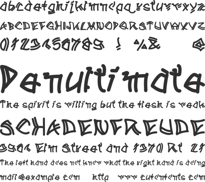 ATribeofAclems font preview