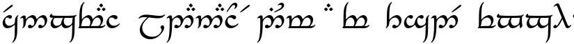 Tengwar_Eldanaro Medium font