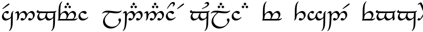 Tengwar_Eldanaro Regular font