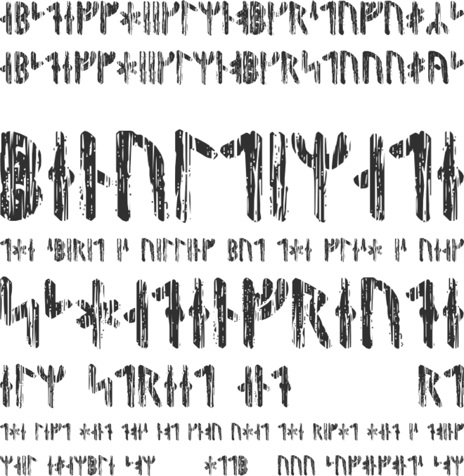 Nidhogg Runic font preview