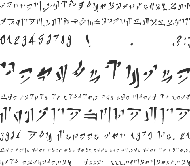 Esoteric font preview