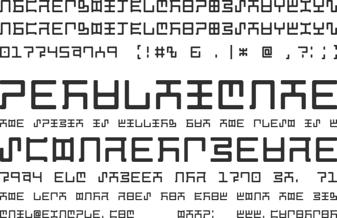 Magzetician font preview