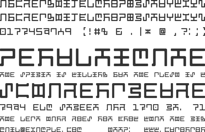 Magzetician font preview