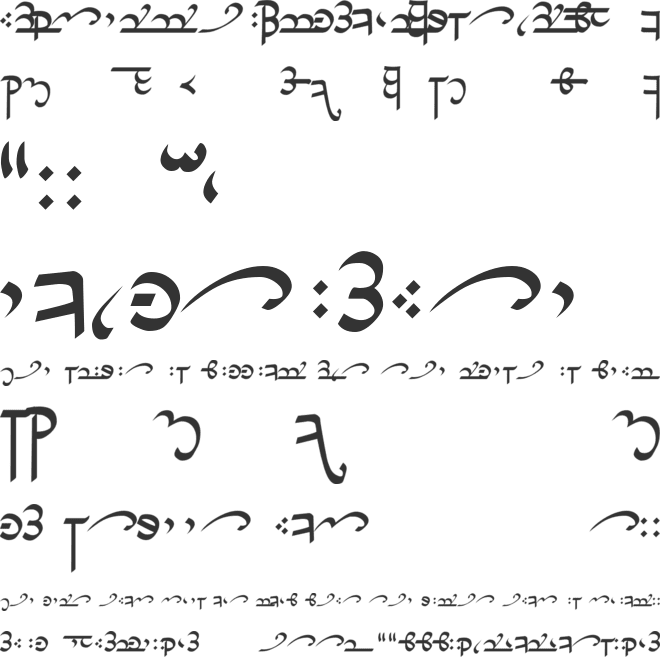 Tirion Sarati font preview