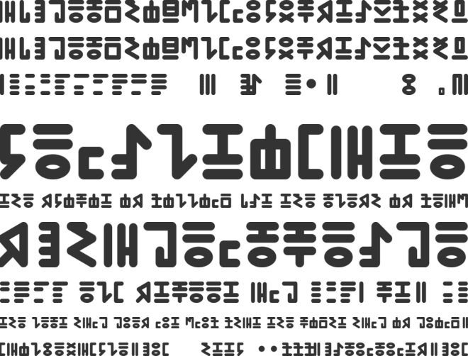 PRIMITIVA font preview
